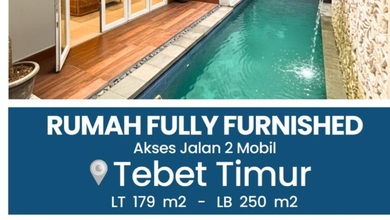 Rumah Dijual Siap Huni di Tebet Swiming Poll Harga Murah Nego