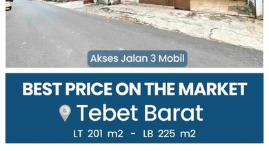 Rumah Tua Hitung Tanah di Tebet Harga Nego