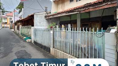 DI Jual Rumah Hitung Tanah, Tebet Timur, Jakarta Selatan